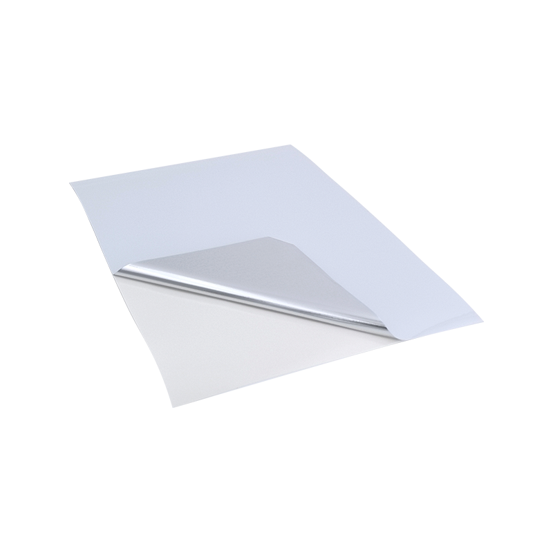 25um Parlak Beyaz Alüminize PET Film Lastik Yapışkanlı Kağıt Etiket 