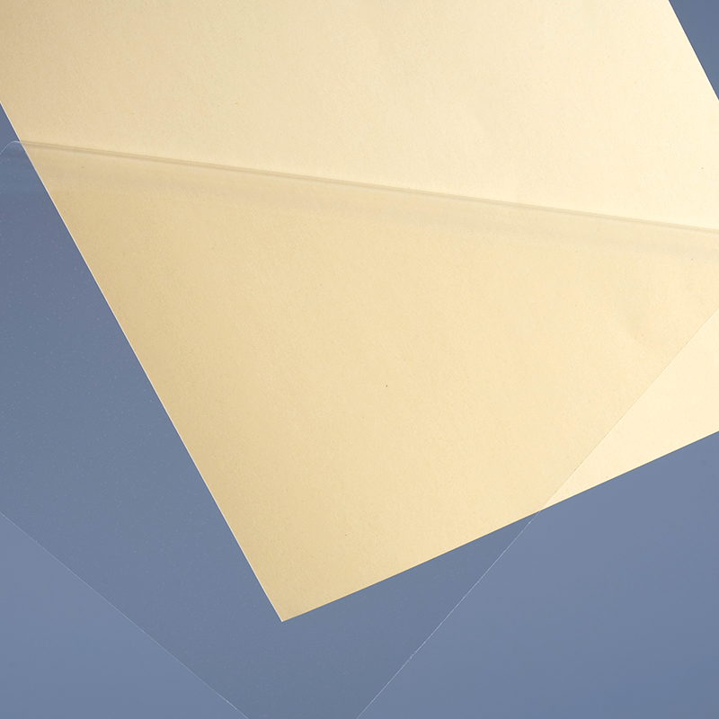 50mic Şeffaf Kendinden Yapışkanlı Polyester Film Vinil Etiket Baskı Etiket Jumbo Rulo