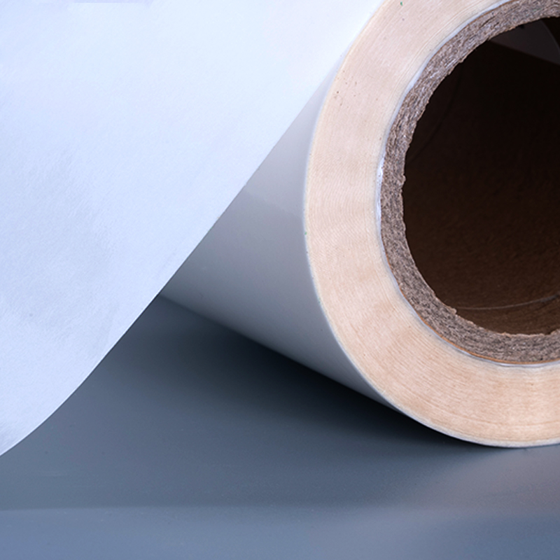 50mic Şeffaf Kendinden Yapışkanlı Polyester Film Vinil Etiket Baskı Etiket Jumbo Rulo