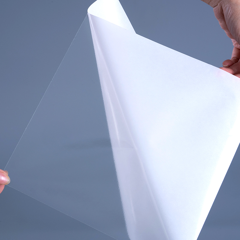 Çıkarılabilir Yapışkanlı Şeffaf Polyester Etiketli 25mic Şeffaf PET Film