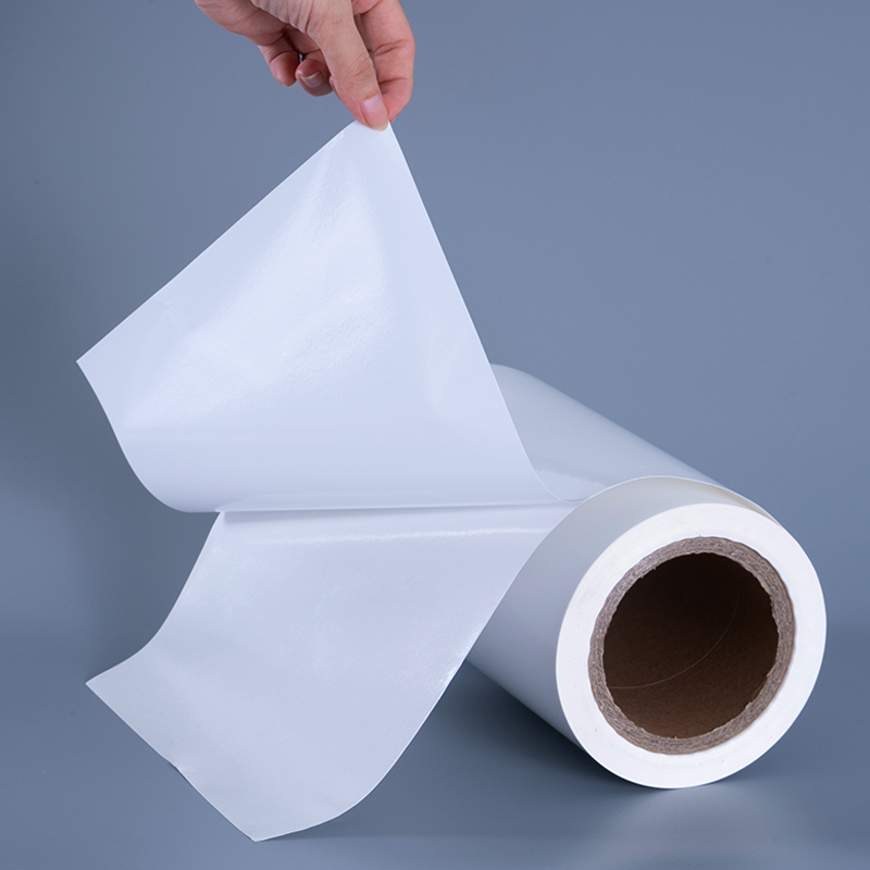 Mürekkep Püskürtmeli Baskı için Akrilik Yapışkanlı Jumbo Rulo ile 25mic Parlak PET Vinil Film Etiket Malzemeleri